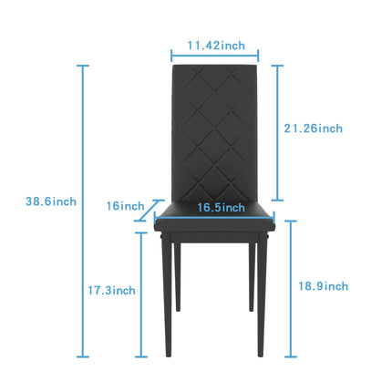 DS6- 5-piece dining table set;  dining table and chair for 4 - Likeshoppe 