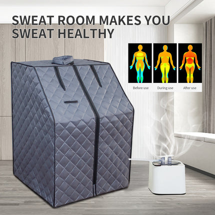 AK8- Sojourner Portable Sauna for Home - Steam Sauna Tent;  Personal Sauna - Sauna Heater;  Tent;  Chair;  Remote Included for Home Sauna - Enjoy Your Own Personal Spa - Likeshoppe 