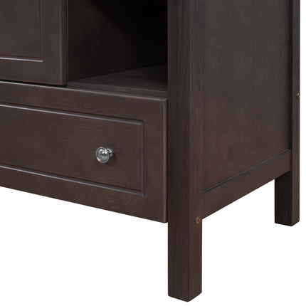 PT9- 30\\" Bathroom Vanity Base Only;  Solid Wood Frame;  Bathroom Storage Cabinet with Doors and Drawers - Likeshoppe 