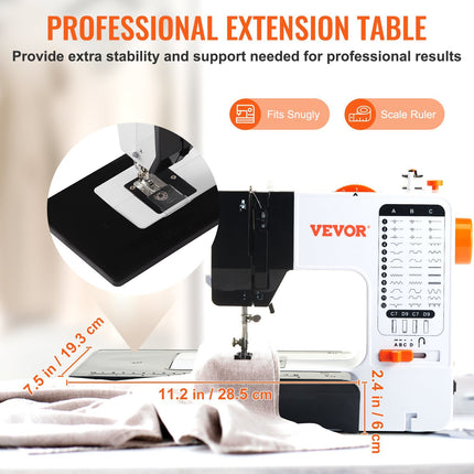 PN2- VEVOR Sewing Machine 38 Stitches Extension Table Pedal Accessory for Home DIY - Likeshoppe 
