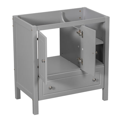 PT9- 30\\" Bathroom Vanity Base Only;  Solid Wood Frame;  Bathroom Storage Cabinet with Doors and Drawers - Likeshoppe 