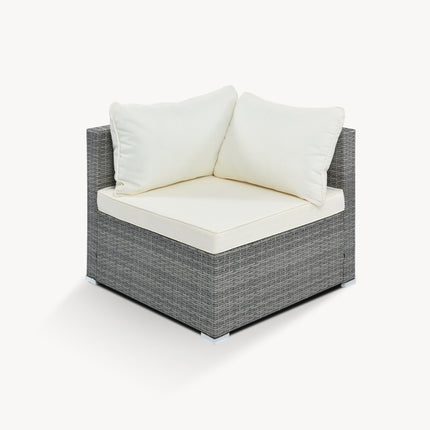 PX7- 8-Pieces Outdoor Patio Furniture Sets;  Garden Conversation Wicker Sofa Set;  Single Sofa Combinable - Likeshoppe 