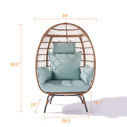 PY3- Outdoor Garden Rattan Egg Swing Chair Hanging Chair - Likeshoppe 
