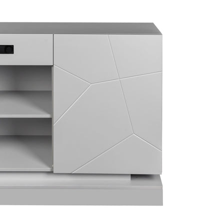 TV4- TV Cabinet ;  TV Stand with bluetooth speaker ;  Modern LED TV Cabinet with Storage Drawers;  Living Room Entertainment Center Media Console Table - Likeshoppe 
