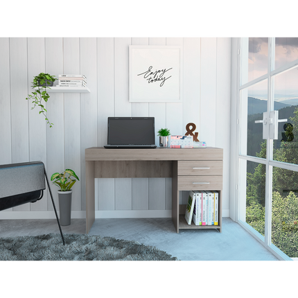 PL5- Austin Writing Computer Desk; Two Drawers; One Cabinet - Likeshoppe 