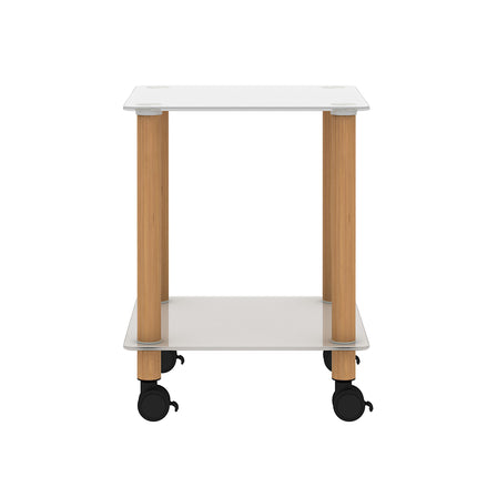ST2- 1-Piece Side Table ;  2-Tier Space End Table ; Modern Night Stand;  Sofa table;  Side Table with Storage Shelve - Likeshoppe 