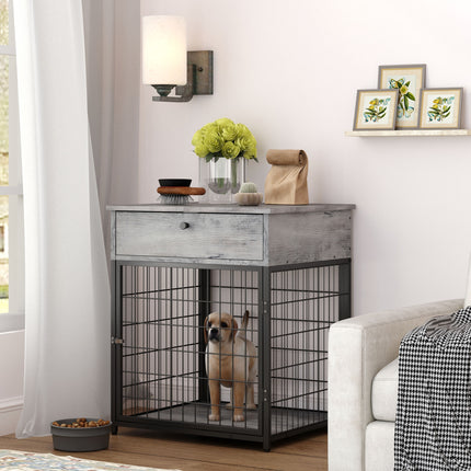 PE10- Furniture Dog Crates for small dogs Wooden Dog Kennel Dog Crate End Table, Nightstand - Likeshoppe 