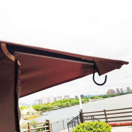AG13- 13x10 Outdoor Patio Gazebo Canopy Tent With Ventilated Double Roof And Mosquito net(Detachable Mesh Screen On All Sides); Suitable for Lawn;  Garden;  Backyard and Deck - Likeshoppe 