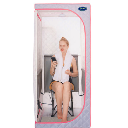 AK6- Portable Full Size  Infrared Sauna tent–Personal Home Spa;  with Infrared Panels;  Heating Foot Pad; Controller;  Foldable Chair ; Reading light.Easy to Install.Fast heating - Likeshoppe 