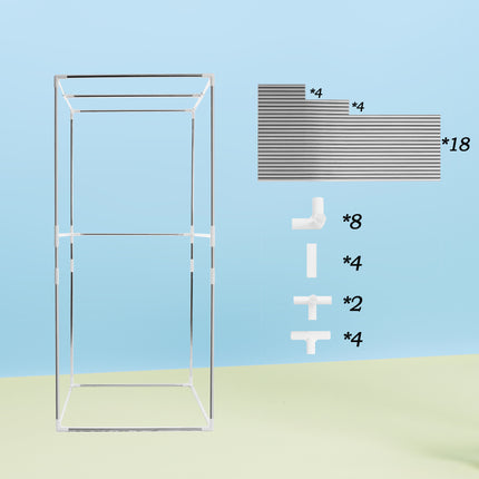 AK5- Portable Plus Type Full Size Far Infrared Sauna tent. Spa;  Detox ; Therapy and Relaxation at home.Larger Space; Stainless Steel Pipes Connector Easy to Install - Likeshoppe 