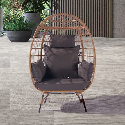 PY3- Outdoor Garden Rattan Egg Swing Chair Hanging Chair - Likeshoppe 