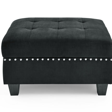 U shape Modular Sectional Sofa; DIY Combination; includes Four Single Chair and Two Corner; Black Velvet - Likeshoppe 