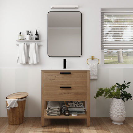 PT2- 30 Inch Bathroom Vanity Plywood With 2 Drawers - Likeshoppe 