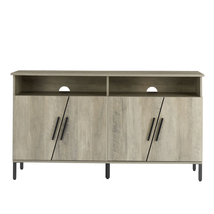 TV3- Farmhouse style TV Stand;  TV station with storage and open drawers;  entertainment center console table;  living room media furniture.(Grey; 58''W*23.6''D*31.5''H) - Likeshoppe 