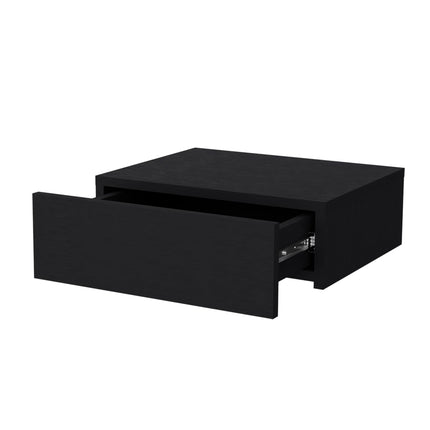 PE1- Vienna Floating Nightstand, Sleek Wall-Mounted Design with Spacious Drawer Storage, Dark Brown - Likeshoppe 