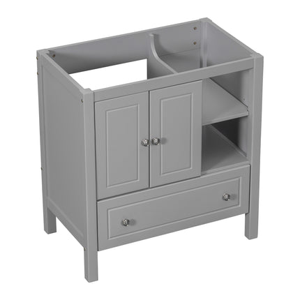 PT9- 30\\" Bathroom Vanity Base Only;  Solid Wood Frame;  Bathroom Storage Cabinet with Doors and Drawers - Likeshoppe 