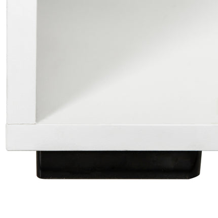 TV13- ON-TREND Extended, Minimalist Design TV stand with Color Changing LED Lights, Modern Universal Entertainment Center, High Gloss TV Cabinet for 90+ inch TV, White - Likeshoppe 