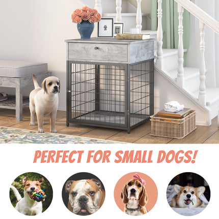 PE10- Furniture Dog Crates for small dogs Wooden Dog Kennel Dog Crate End Table, Nightstand - Likeshoppe 