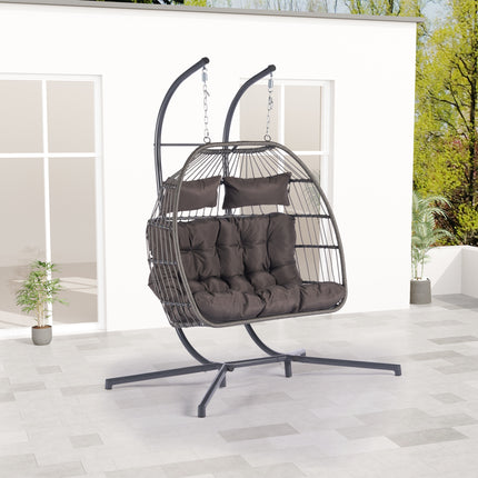 PY2- Outdoor Rattan Furniture Hanging Chair Egg Chair - Likeshoppe 