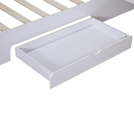PF5- Queen Size Platform Bed with Headboard, Drawers, Shelves, USB Ports and Sockets - Likeshoppe 