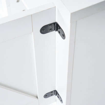 TV1- Modern Farmhouse Double Barn Door TV Stand for TVs up to 65 Inches, 58 Inch, White color - Likeshoppe 